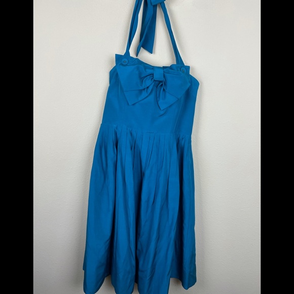 Anthro BHLDN blue batten bow dress 2 by Hitherto - Picture 12 of 12